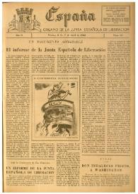 España : Órgano de la Junta Española de Liberación. Año II, núm. 60, 7 de abril de 1945