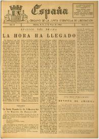 España : Órgano de la Junta Española de Liberación. Año II, núm. 64, 5 de mayo de 1945