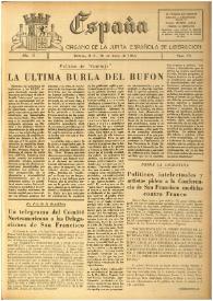 España : Órgano de la Junta Española de Liberación. Año II, núm. 70, 16 de junio de 1945