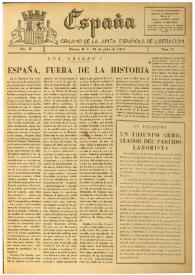 España : Órgano de la Junta Española de Liberación. Año II, núm. 76, 28 de julio de 1945