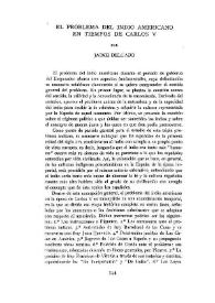 El problema del indio americano en tiempos de Carlos V