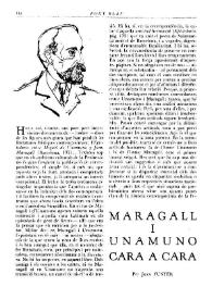 Maragall i Unamuno cara a cara