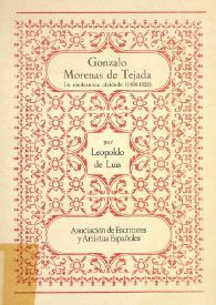 Gonzalo Morenas de Tejada. Un modernista olvidado (1890-1928)