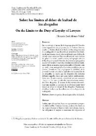 Sobre los límites al deber de lealtad de los abogados