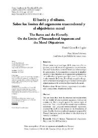 El barón y el tábano. Sobre los límites del argumento trascendental y el objetivismo moral