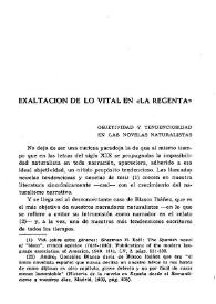 Exaltación de lo vital en 