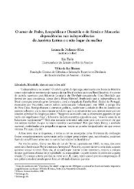 O amor de Pedro, Leopoldina e Domitila e de Simón e Manuela: dependências nas independências da América Latina e o não-lugar da mulher