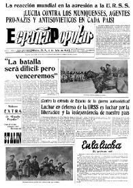 España popular : semanario al servicio del pueblo español. Año II, núm. 61, 4 de julio de 1941