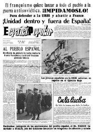 España popular : semanario al servicio del pueblo español. Año II, núm. 63, 18 de julio de 1941