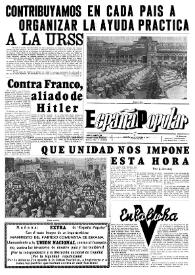 España popular : semanario al servicio del pueblo español. Año II, núm. 64, 31 de julio de 1941