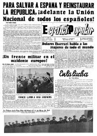 España popular : semanario al servicio del pueblo español. Año II, núm. 66, 15 de agosto de 1941