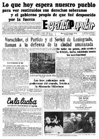 España popular : semanario al servicio del pueblo español. Año II, núm. 67, 27 de agosto de 1941