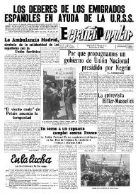 España popular : semanario al servicio del pueblo español. Año II, núm. 68, 5 de septiembre de 1941