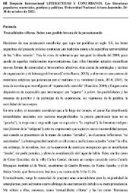 Textualidades villeras. Sobre una posible lectura de la posautonomía