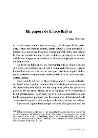 Els papers de Blasco Ibáñez 