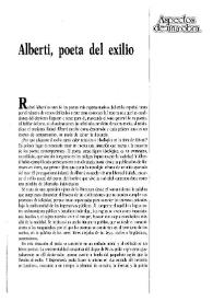 Alberti, poeta del exilio 