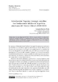 Introducción: Negociar, transigir, conciliar. Los fundamentos fallidos de la política americana del Trienio Liberal (1820-1823)