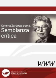 Concha Zardoya, poeta. Semblanza crítica