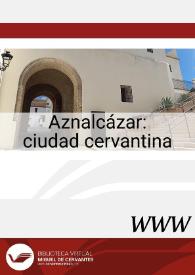 Aznalcázar : ciudad cervantina