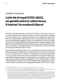 León de Arroyal (1755-1813), un gandià entre el reformisme il·lustrat i la revolució liberal 