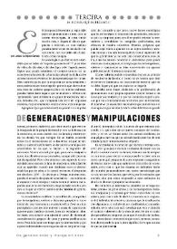 De generaciones y manipulaciones 