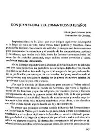 Don Juan Valera y el romanticismo español 