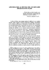 Aproximación al estudio del vocabulario ideológico de Feijoo
