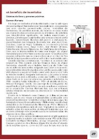 Crónicas de libros y personas próximas. Carmen Alemany, Miguel Ángel Lozano