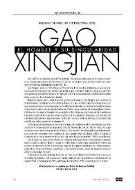 Entrevista a Gao Xingjian. Premio Nobel de Literatura 2000: 