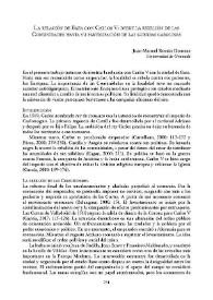 La relación de Baza con Carlos V: desde la rebelión de las Comunidades hasta su participación de las guerras carolinas