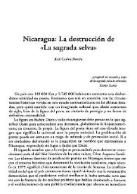 Nicaragua: la destrucción de 