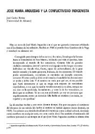 José María Arguedas y la conflictividad indigenista