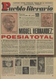 Miguel Hernández: poesía total
