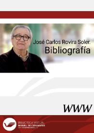 José Carlos Rovira Soler. Bibliografía