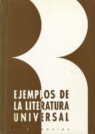 Propuesta de programa de ejemplos de la literatura universal
: (segundo ciclo de Bachillerato)