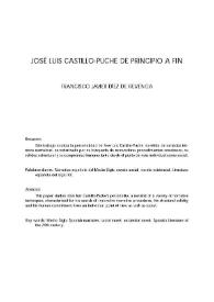 José Luis Castillo-Puche de principio a fin