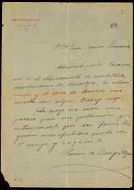 Carta de Carmen de Burgos a Juan Ramón Jiménez. Madrid, [1908-1909]