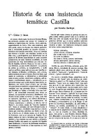 Historia de una insistencia temática : Castilla