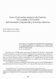 Leer a Cervantes en tierra de Camões. 