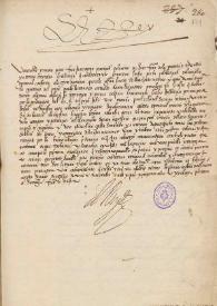 Carta de Carlos I a Fr. Juan Ortega (O.F.M.), Provincial de Valladolid, ordenándole asistir al Concilio de Trento. Augusta, 30 diciembre 1550