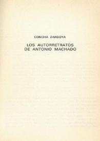 Los autorretratos de Antonio Machado