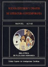 Nuevos estudios y ensayos de literatura contemporánea