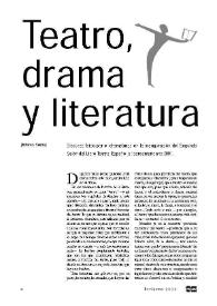 Teatro, drama y literatura 