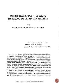 Miguel Hernández y el grupo murciano de la revista 