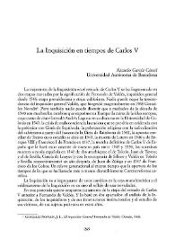 La Inquisición en tiempos de Carlos V