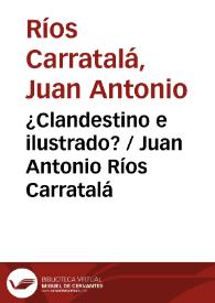 ¿Clandestino e ilustrado?