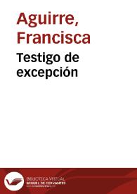 Testigo de excepción