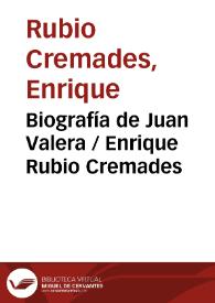 Biografía de Juan Valera