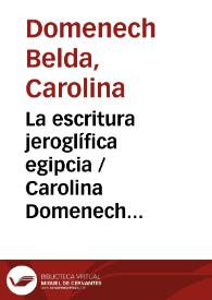 La escritura jeroglífica egipcia