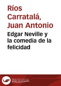 Edgar Neville y la comedia de la felicidad